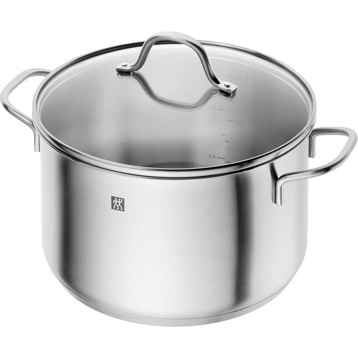 Batterie de cuisine - zwilling - flow - 5 pièces - acier inoxydable - compatible induction