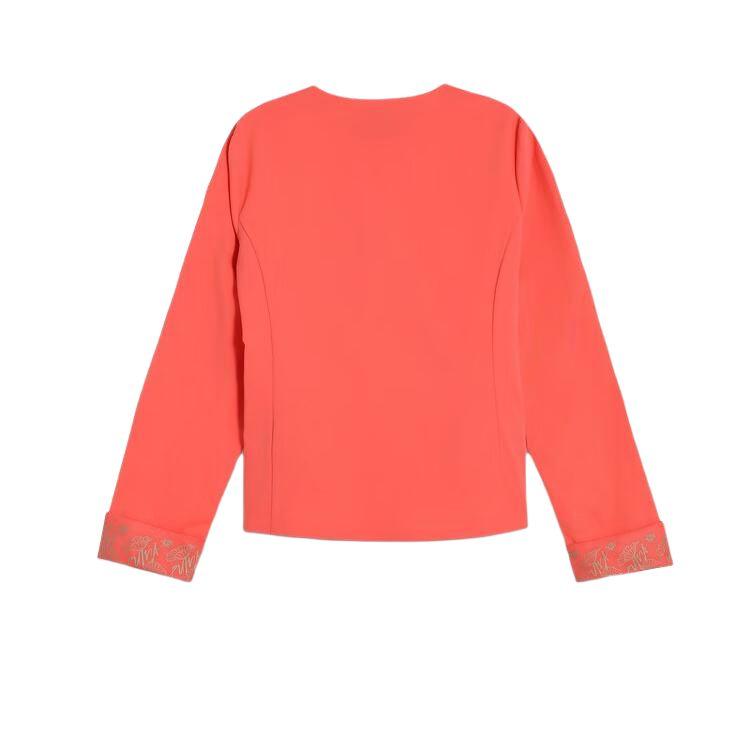 Puma X Ferrari Collaboration China Limited Edition Fashion Versatile Simple Long Sleeve Jacket Women Jacket Pink 634326-07