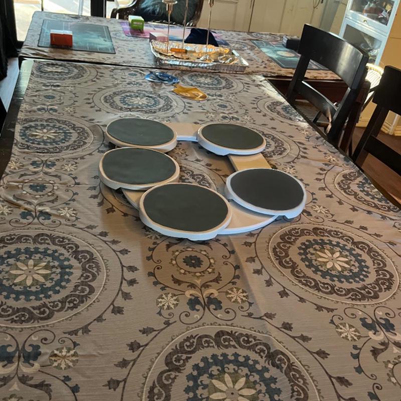 Tragbares Lazy Susan Isolierendes Drehendes Esstisch Tablett