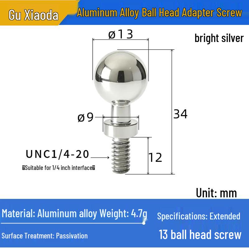 

Aluminum Alloy 17mm Extended Ball Head Screw for Phone Holder in Motorcycles & Cars