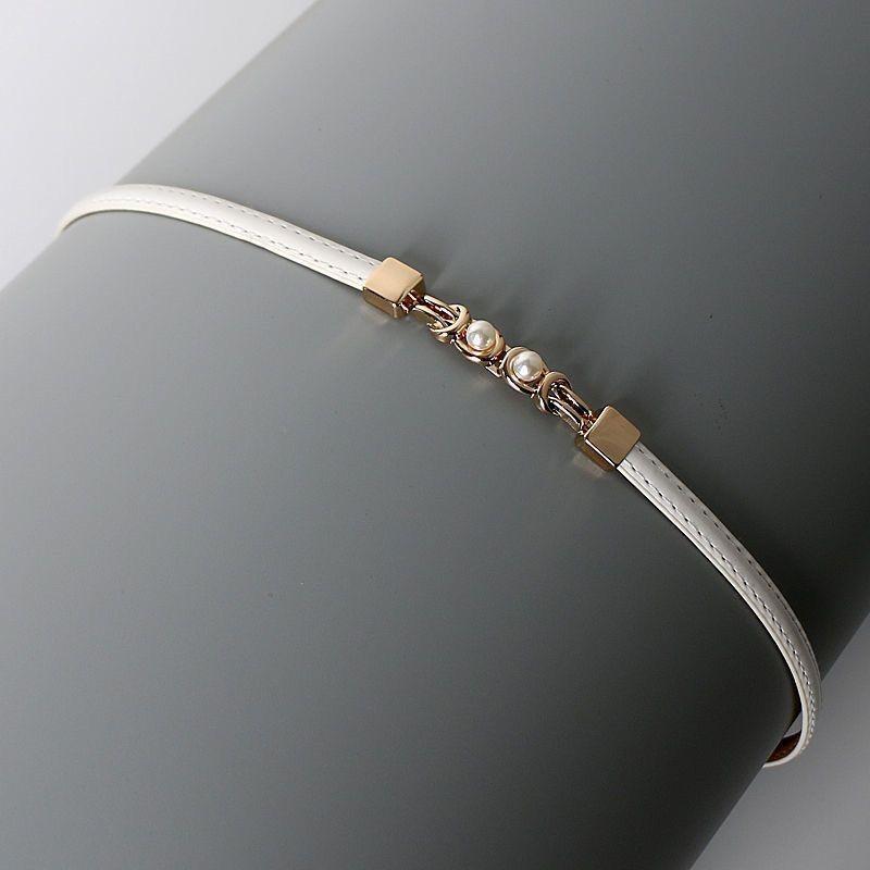 Versatile And Fashionable Pearl Belt Accessory For Summer Dresses And Sweaters