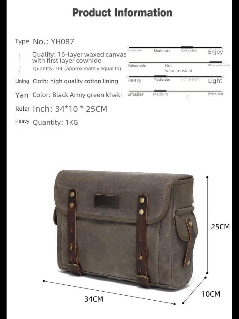 Wasserdichte abnehmbare Motorrad-Satteltasche – Leder-Hecktasche mit einer Schulter zum Radfahren