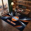 Gulf Personalized Crystal Velvet Carpet, Customized Name Text Soft Anti‑Slip Rug for Living Room Bedroom