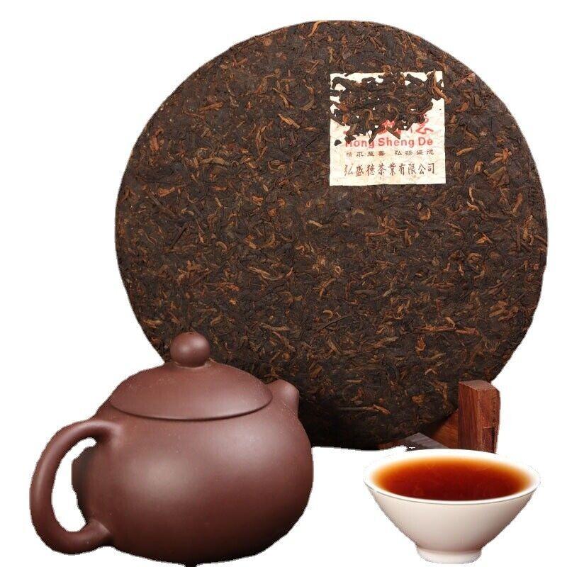 Старый Выдержанный Чай Пуэр Чай Пуэр Выдержанный Чай Мэнхай Лао Бань Чжан Чайный Блин 357г — фото 3