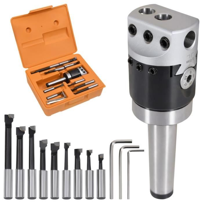 VidaXL Boring Tool Set 15 Pcs 50 Mm Boring Head MT3-F1-12