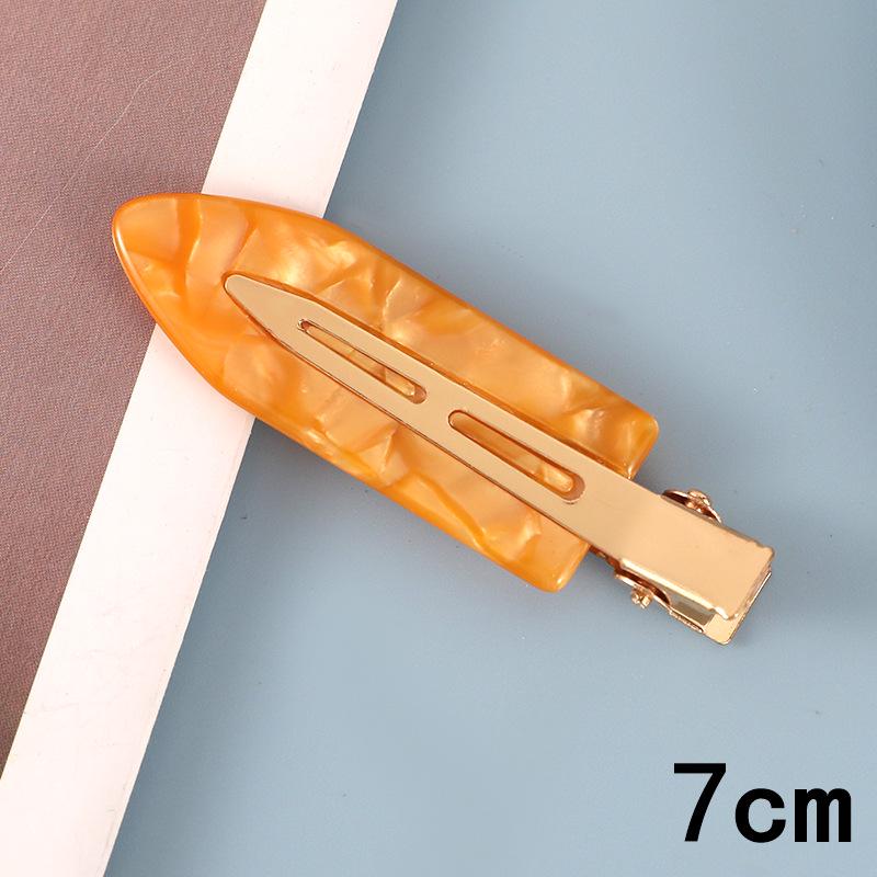 Japanese & Korean Style Seamless Metal Hairpin - Frosted Women's Bangs Side Clip