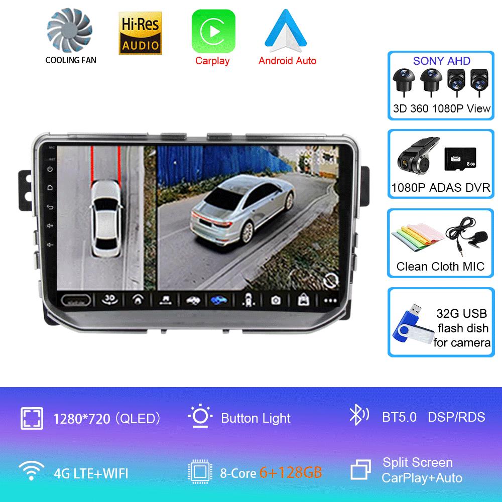 For Great Wall Haval Hover H2 2015-2020 Android 14 Car Radio Multimedia Video Player Navigation Stereo GPS Android Auto Carplay