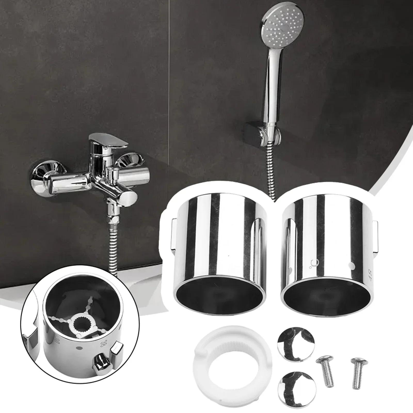 

Thermostatic Shower Temperature Control Handle Knob Pair with Chrome Finish for Tub Mixer and Bar Shower Valve China Mainland