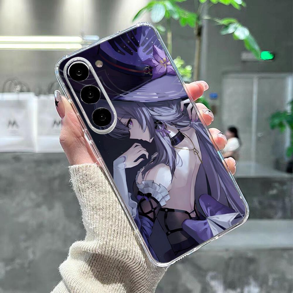 Honkai Star Rail Herta Telefoonhoesje Voor Samsung S26 S25 S24 Ultra S23 Fe S22 S20 S21 Plus Plus 5G Fe Transparante Hoes