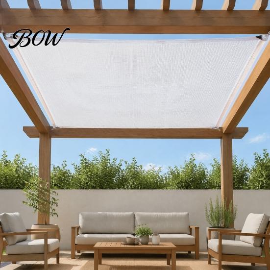 Durable Shade Net White Cloth for Garden, Plant Sun Protection Cover, Mesh Tarp Outdoor Fabric with Grommets, Sunshade Outdoor, Greenhouse,
