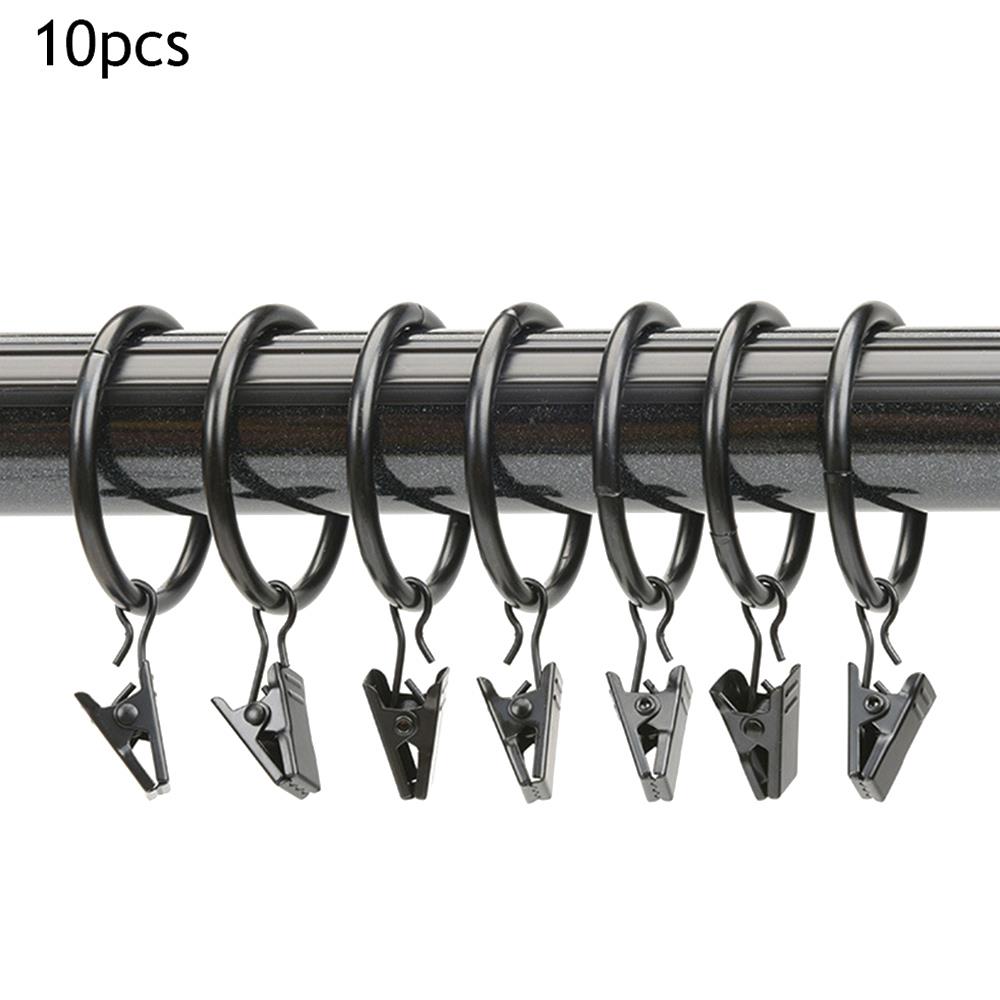 Metal Curtain Clips With Hook Window Curtains Hanging Clamps Accessories Home Bedroom Photo Clothes Clip Rings Buckles