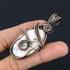 Howlite Pendant, 999 Copper Wire Wrapped Pendant Jewelry. Gift For Women Handmade Pendant Gemstone Jewelry