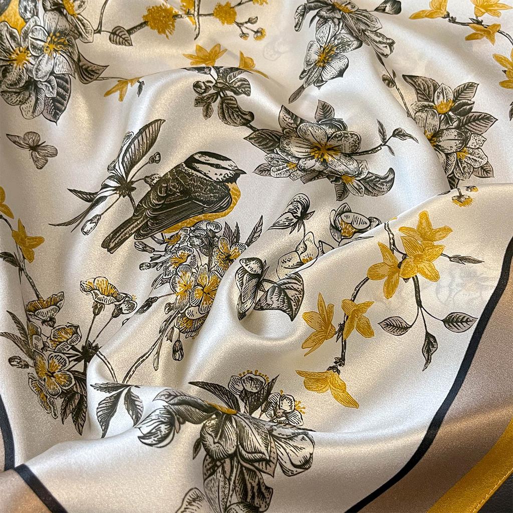 100% Natural Silk Scarf Women Foulard High Quality Square Female Headkerchief Mulberry Luxury Shawl Wraps Hijab Bandana Scarves