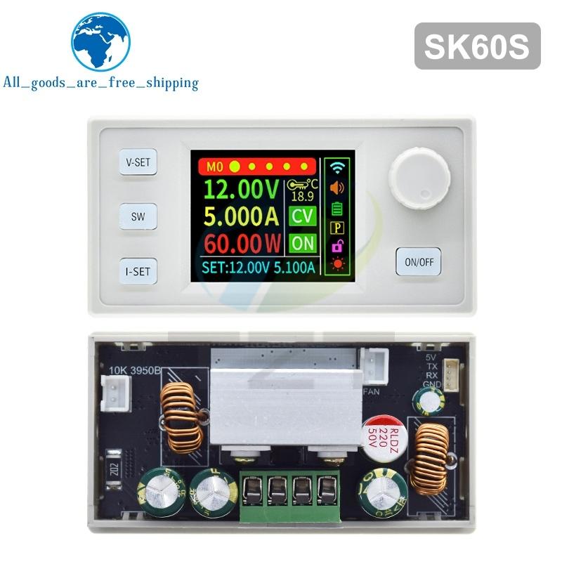 SK60 SK60S DC 6-36V 60W 5A Buck Boost Converter CNC Adjustable Power Supply Module Constant Voltage Current Solar Charge Module
