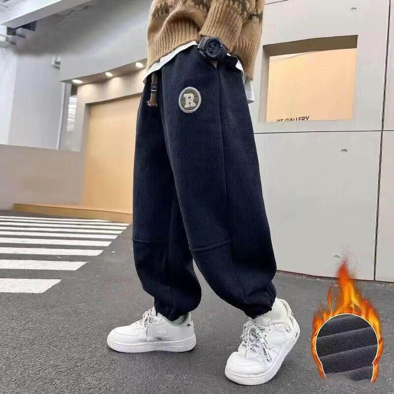 

Мальчик Спортивные штаны Детские Повседневные брюки Корейский Хай-стрит Хип-хоп Спортивные штаны Осень Детская одежда 120