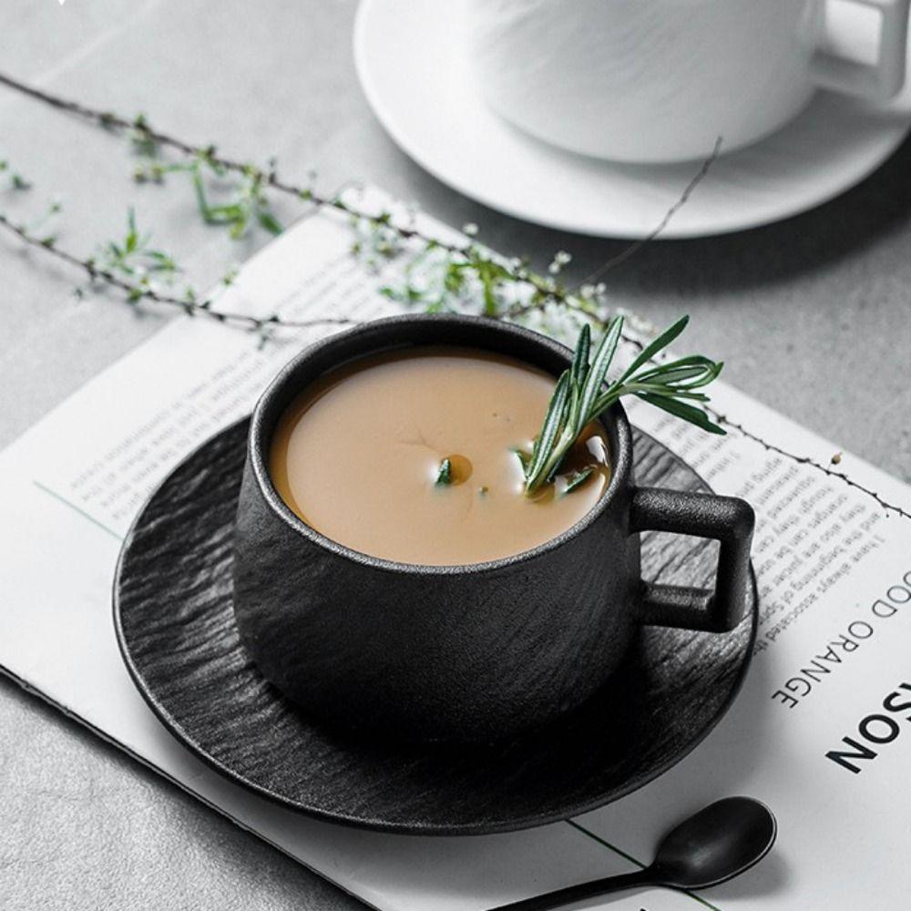 High Beauty Rock Sand Ceramic Coffee Cup Comfortable Handle Ceramics The Dish Suite Friends