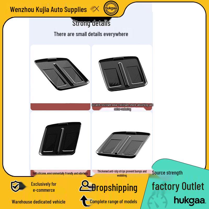 Non-slip Silicone Charging Mat for Haobo A800 Wireless Charger - Compatible with 26 Models, Car Interior Accessory