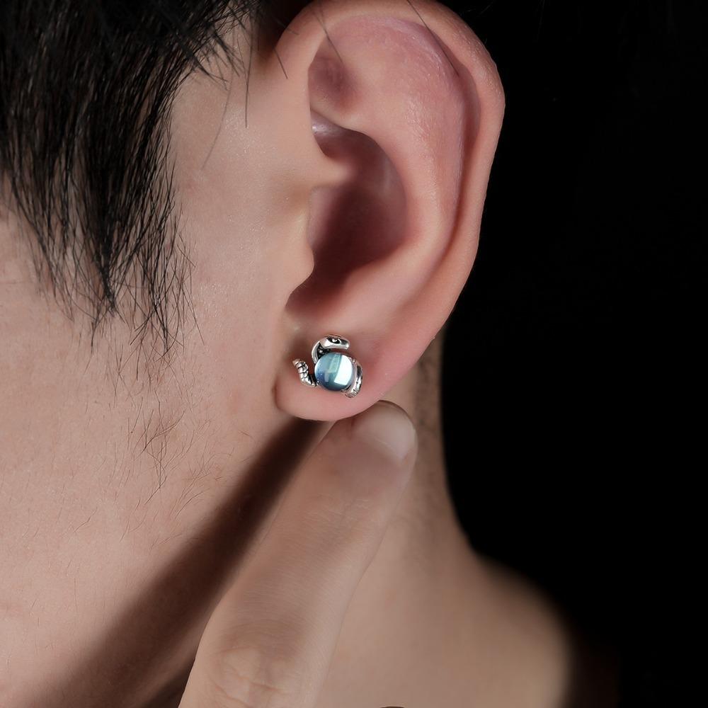 Punk Crystal Magnetic Ear Stud Korean Style Men Ear Cuffs Stylish Non Piercing Jewelry  Party