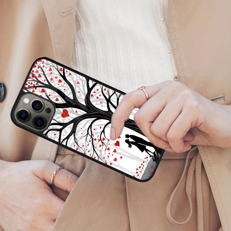 Love Heart Valentine Forest Magnetic Phone Case For APPLE iPhone 17 Air 16 14 13 12 Pro Max 15 Plus Wireless MagSafe Cover