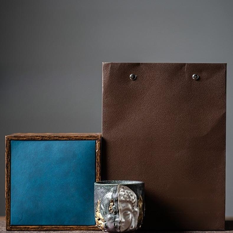 

Дуньхуанская золотая серебряная чайная чашка ручной работы персональная кружка для чая офисный подарок домашний декор роскошь 80ML