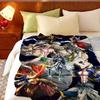 Anime R-Record o-of R-Ragnarok Throw Flannel Throw Blanket, Lightweight Cozy, Durable Washable cute Cool