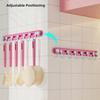Non-Marking Suction Cup Hooks Plastic Kitchen Storage Hooks Practical Towel 6 Head Hooks  Bathroom