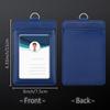 Formal Business 2 Card Slot ID Badge Holder with Lanyard Horizontal and Vertical Styles Suitable for Office and Professionals Cardholders