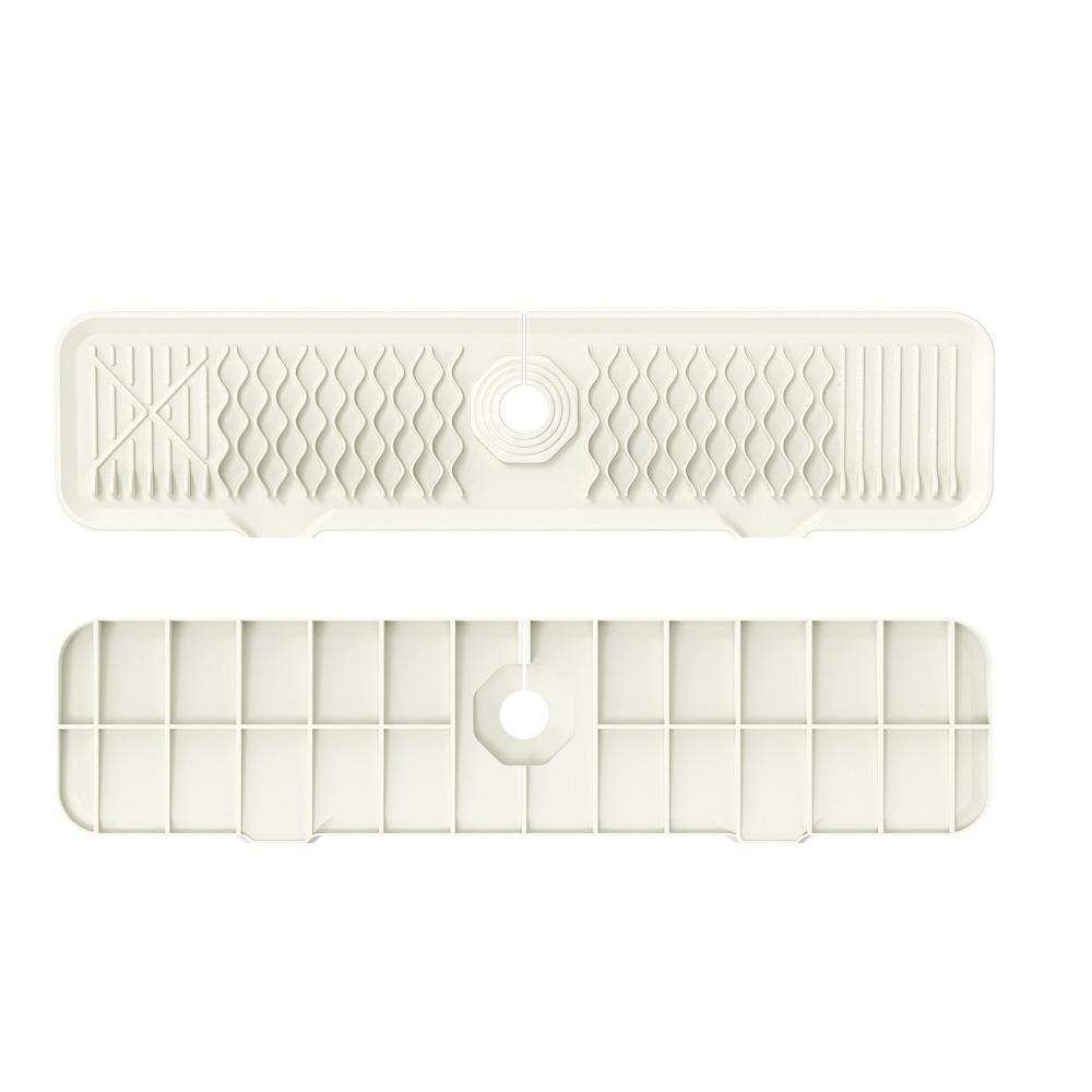 Extended Faucet Splash Guard Silicone Sink Protectors Mat Easy To Stall Sink Draining Pad  Hotel