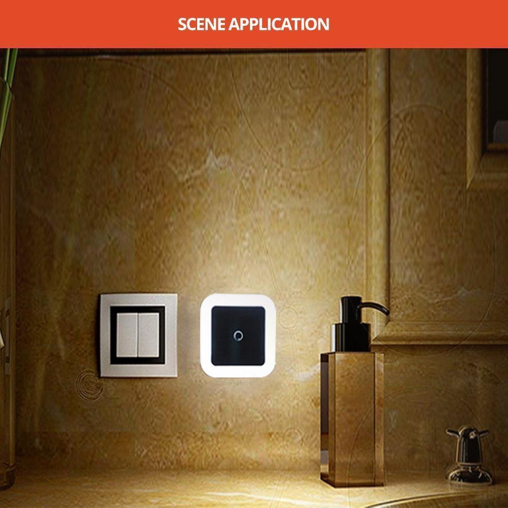 1Pcs MIni LED Night Light Sensor Control Induction Energy Saving Sleeping Night Light 110V-220V For Baby Room Bedroom Corridors