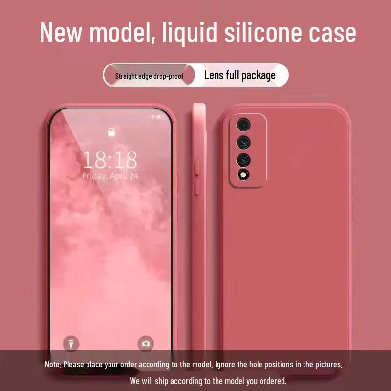 Huawei NZone S7 Pro Liquid Silicone Case - Full Coverage, Drop-Proof, Solid Color Protective Case