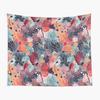 Country Style Abstract Floral Tapestry Spring Flower Tapestry Colorful Scenery Wall Hanging for House Bedroom Living Room Decor