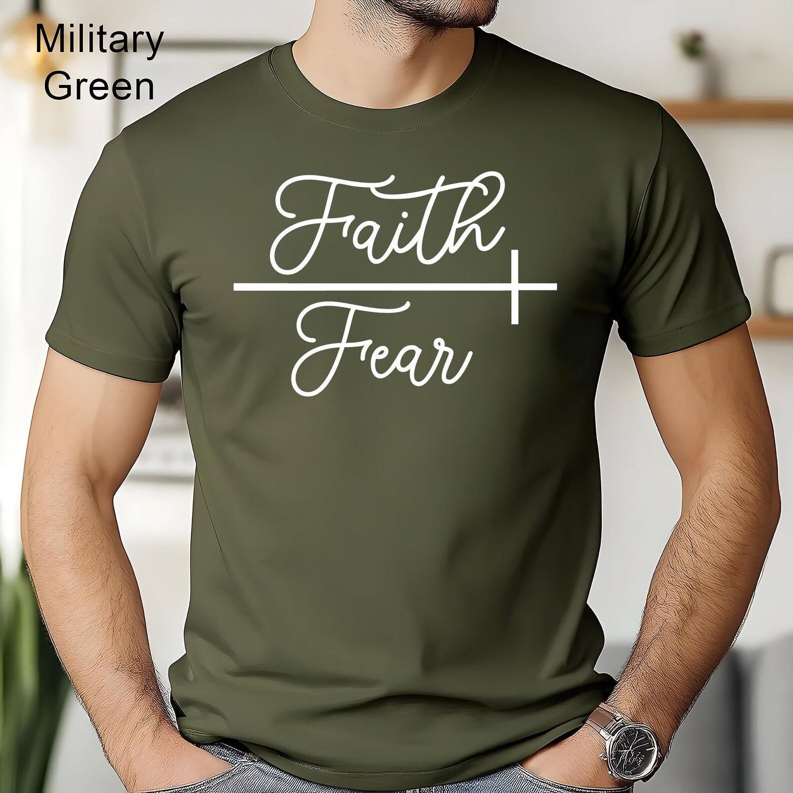 Faith Over Fear Christian T-Shirt | Unisex Religious Apparel 3XL