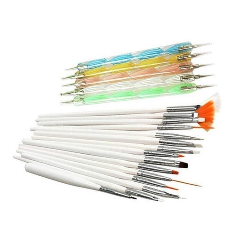 15pcs Nail Art Design Set Painting Drawing Polish 15 Decoration Brush 15 Wood Pen Tool Accessor