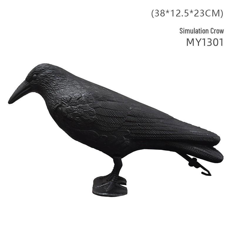 Cross-Border Owl: Outdoor Bird-Scaring, Rodent-Repelling Resin Ornament with Head Movement