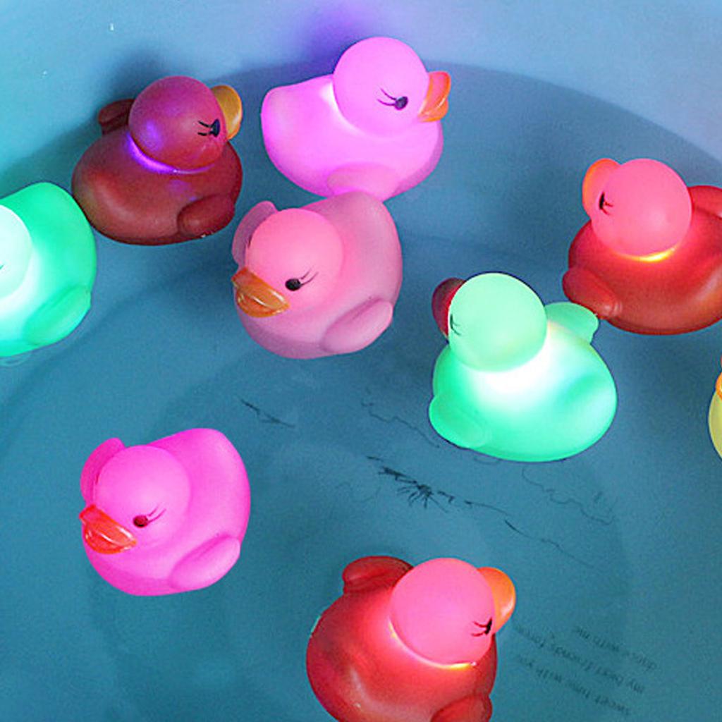 Buy Rubber Duck Bath Flashing Light Toy Ducky Duckie Baby Shower ...