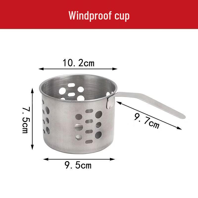 304 Stainless Steel Personal Alcohol Stove Mini Hot Pot 10cm