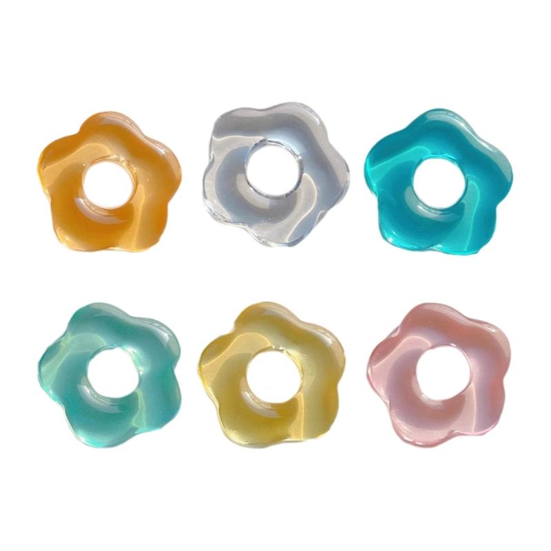 Colorful Flower Pendants DIY Necklace Bracelet Earrings Setting Pendant for Jewelry Making Findings Vanlentines Gift