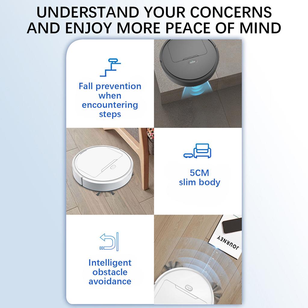 Inteligentní zametací robot Plně automatické zametání a tažení Integrované nabíjení USB domácí vysavač Star Treasure