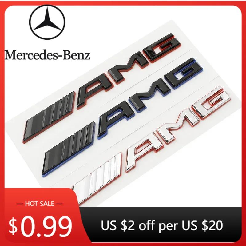 Samolepka na auto 2024 Nová 3D ABS Zadní víko kufru auta Samolepka s písmeny AMG Pro Mercedes Benz AMG A B C E G CLA C63S E53 GT SLK W176 W2