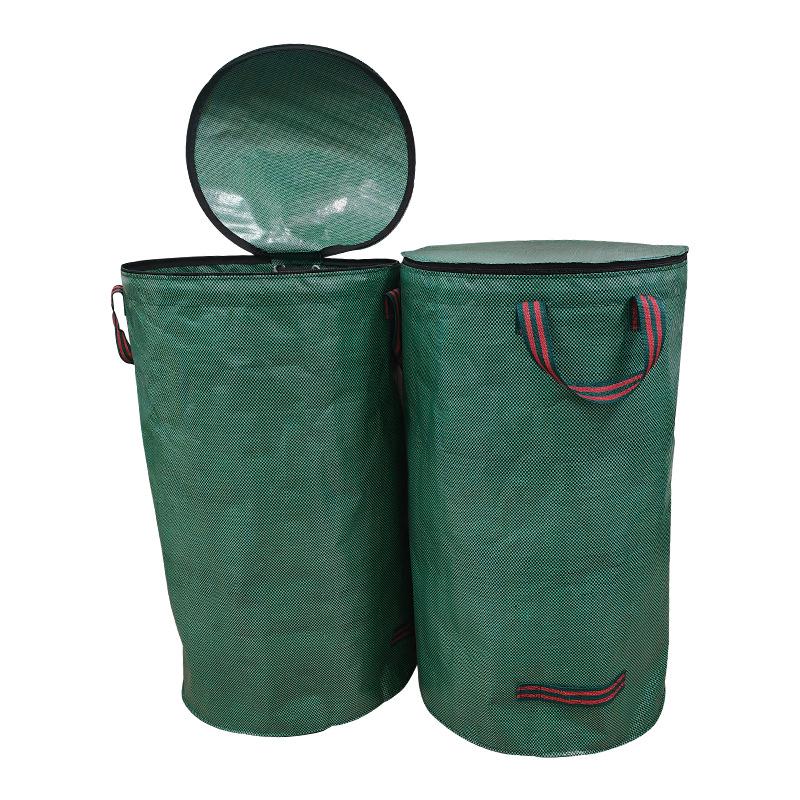 Large Waterproof Gardening Bag with Lid - Thickened Leaf Collection Bag