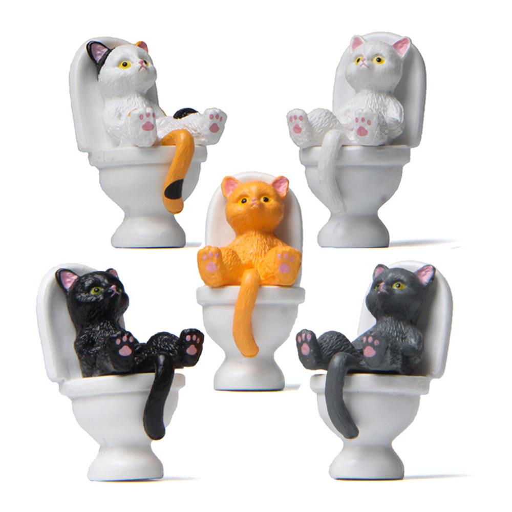 Toilet Simple Beautiful Practical Durable Decorations Ornaments Cute Fashion Portable Home Furnishing Interesting The Cat