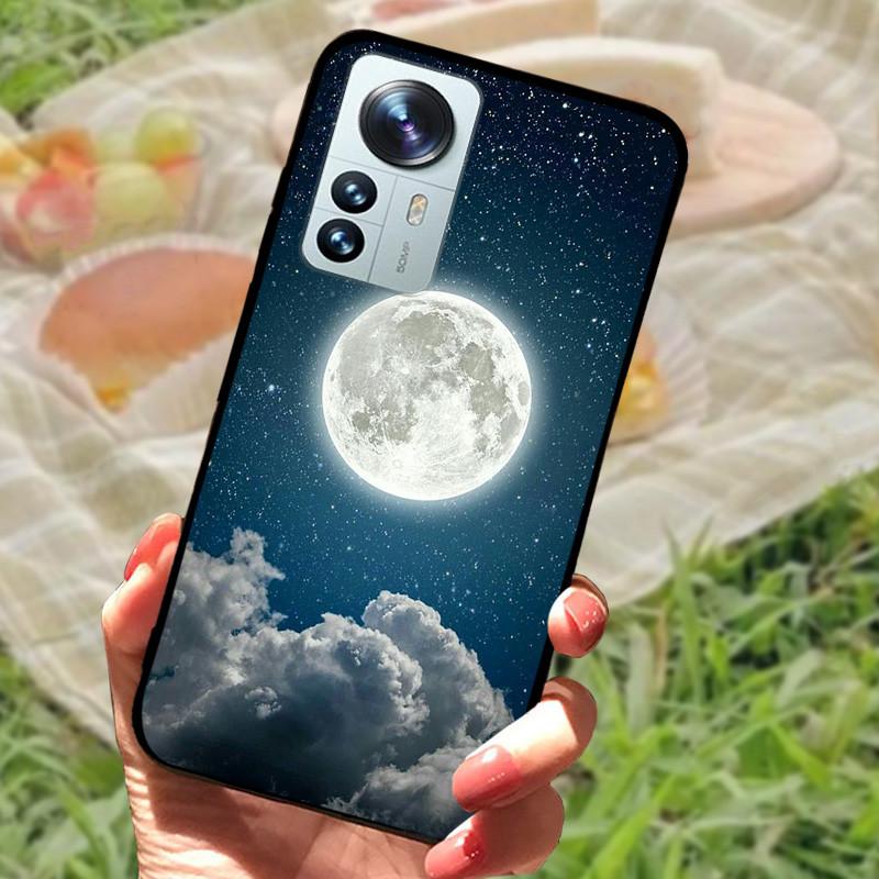 For Xiaomi Mi 12 Case 12X 12S Soft Silicone Cartoon Painted Phone Cover For Xiaomi 12 Pro Case 12S PRO Shockproof Coques Bumper