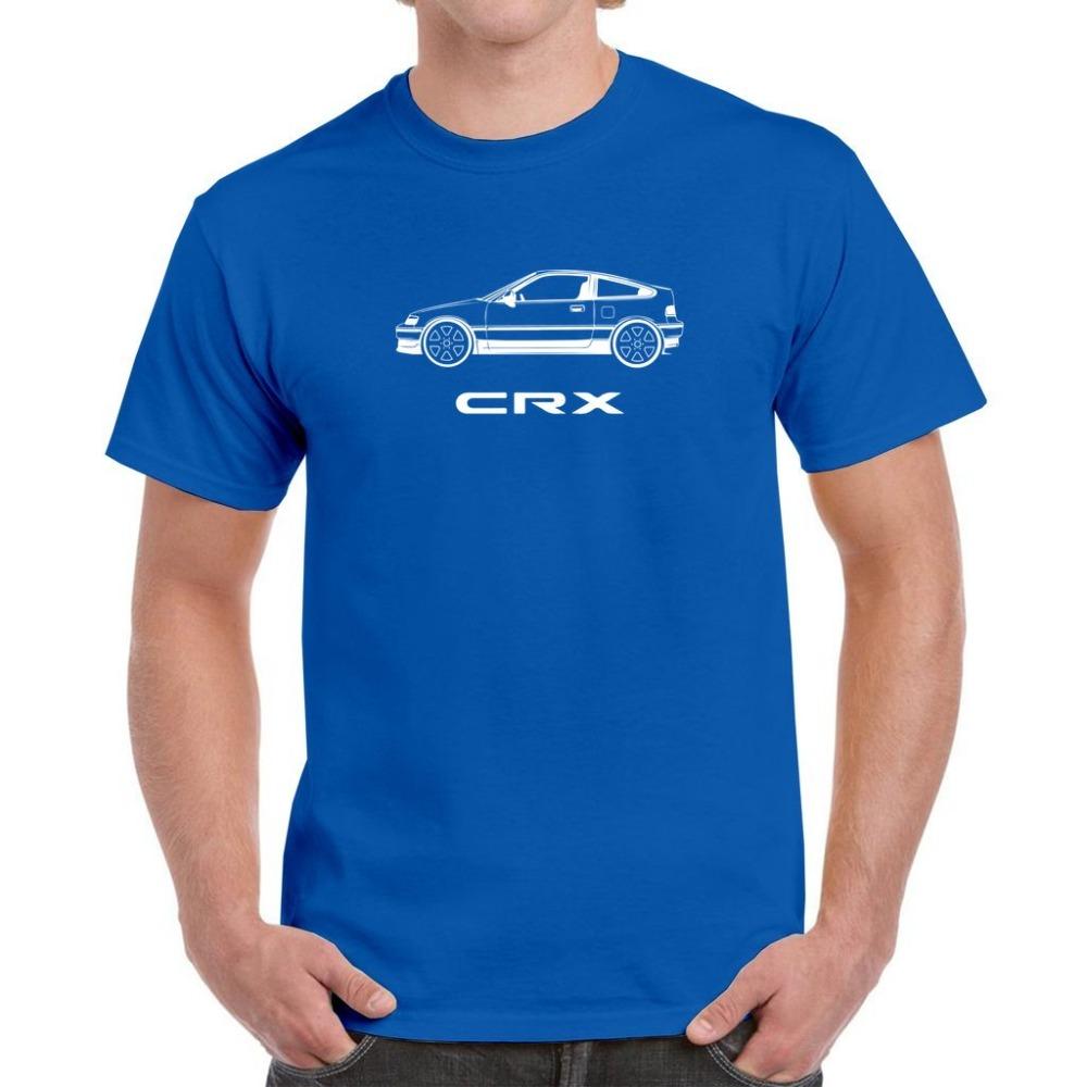 Honda Mens and Womens Tshirt Summer Tee Honda CRX Inspired Minimalist Shortsleeved Spring and Autumn Motorcycle Cycling Top