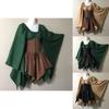 Incantevole Set Corsetto Abito da Elfo del Bosco Fatato Medievale da Donna per Halloween Magia