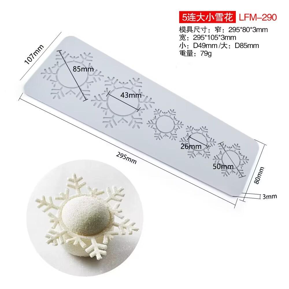 Verschiedene Blatt-Schmetterling Blume Silikon Kuchenspitze Form Schneeflocken Hirsch Form Fondant Form Kuchen Dekorationswerkzeug Küchenbackform