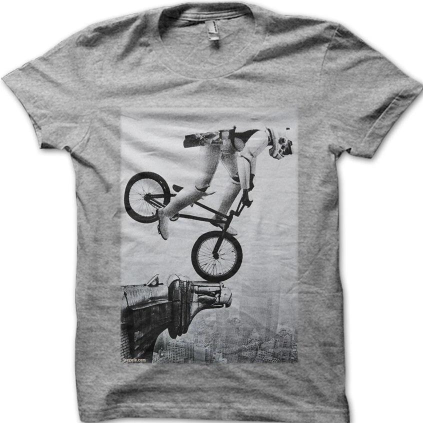Хлопковая футболка Star Wars Штурмовик BMX трюки Крайслер-билдинг Гаргулья 9778 M