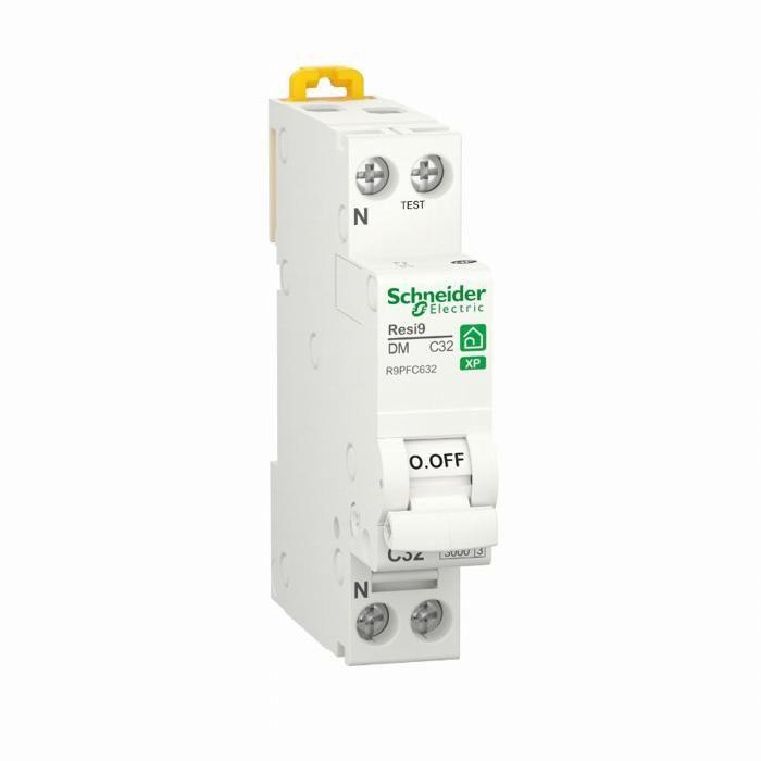 Disjoncteur - SCHNEIDER ELECTRIC - R9PFC632 - Blanc - 32A - Utilisation intérieure