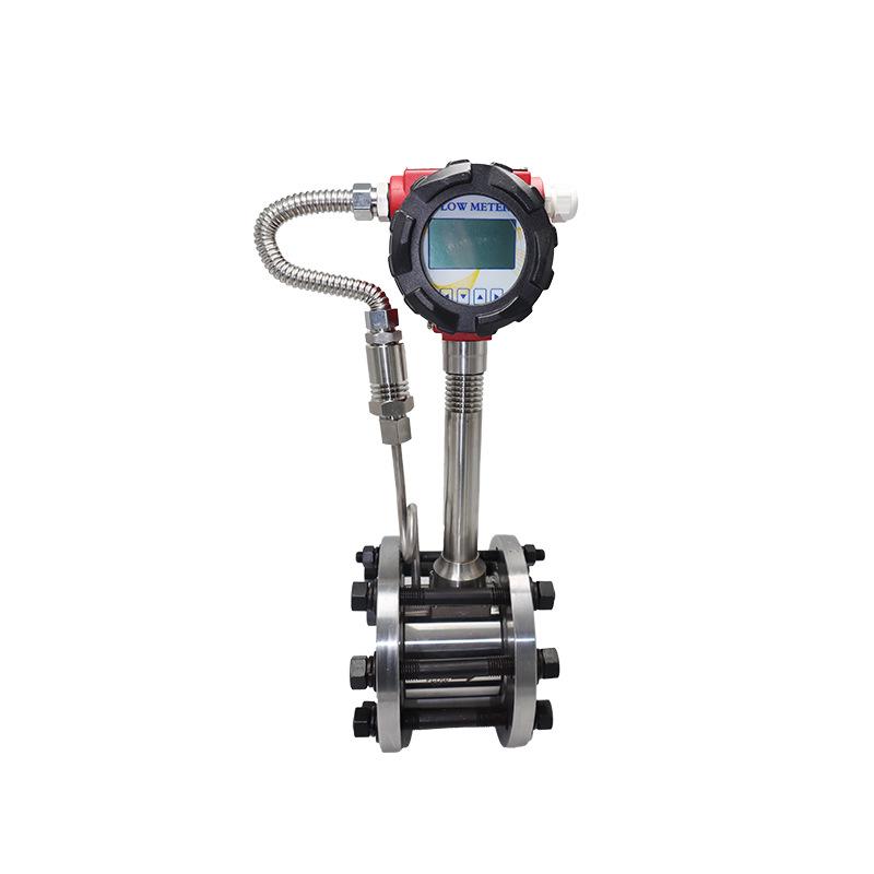 Gas Pipeline Vortex Flowmeter with Threaded Flange Connection, Temperature & Pressure Compensation, DN20