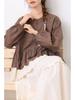 Spring Retro Plaid Patchwork Lace Long Sleeve Shirt - Loose, Versatile & Slimming Pullover Top