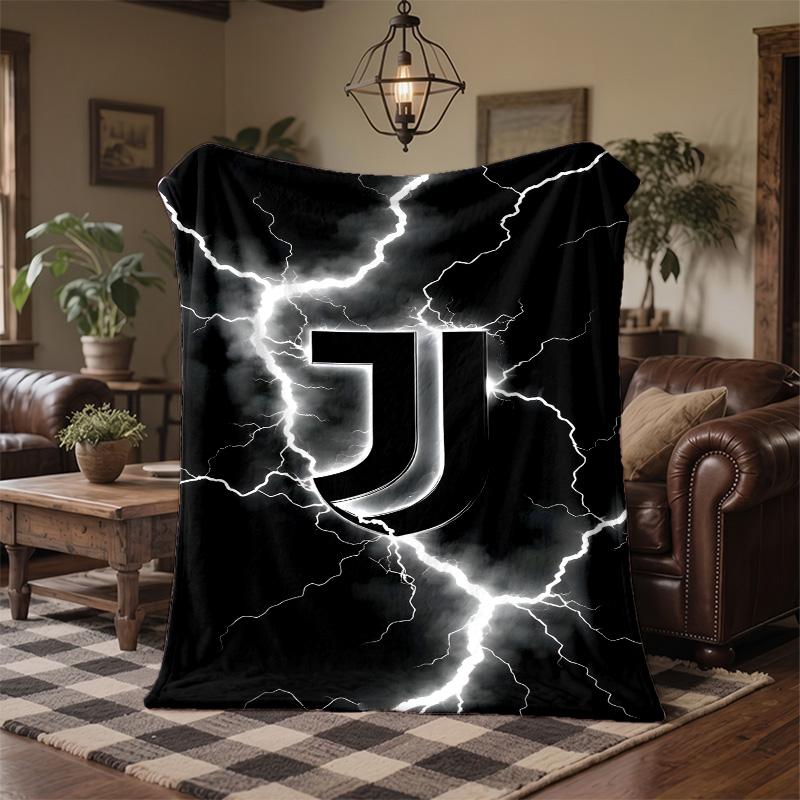 Juventus FC Print Flannel Blanket Soft Warm Sofa Bed Throw Blanket For Home Office Bedroom